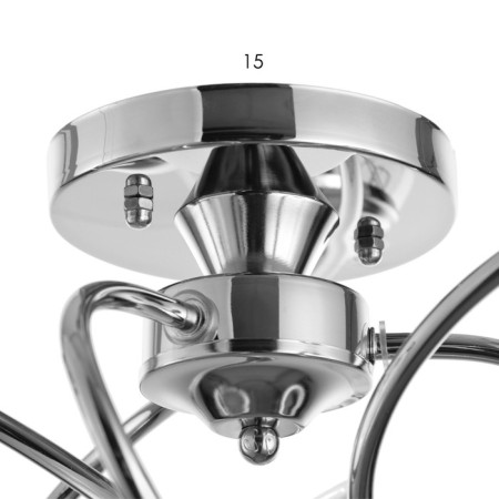 Sunny chandelier 3he27 40W silver 60x60x28 cm Bayerlux-4