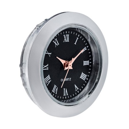 Quartz clock, D-2.5 cm, LQ377A, discrete move, black-3