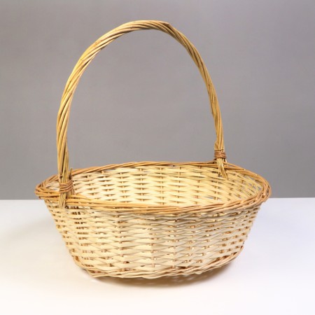 Wicker basket, 44 x 15/40 cm, willow-1
