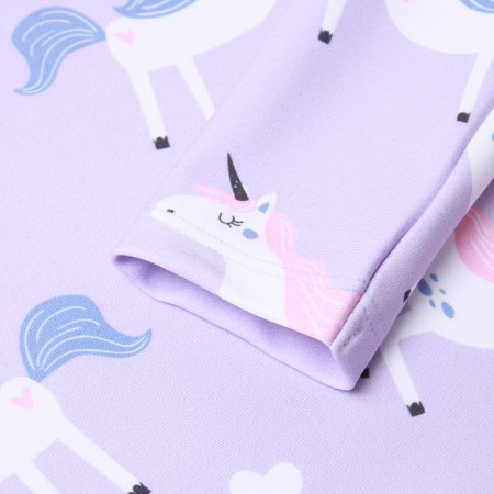 Children's swimsuit KAFTAN "Unicorns", height 110-116 cm, lilac-8