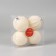 Set of balls plastic D-8 cm, 4 pcs "velvet heat" white