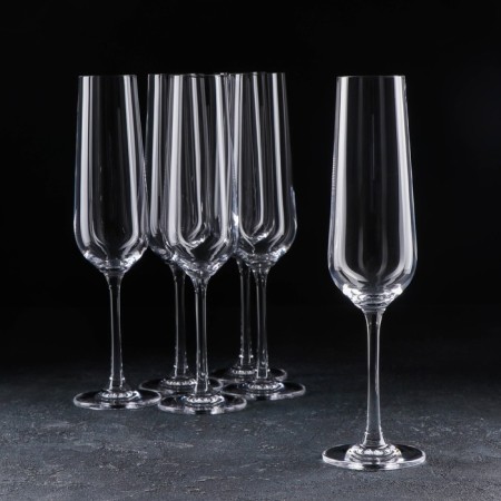 Set of glasses for champagne Strix, 200 ml, 6 pcs