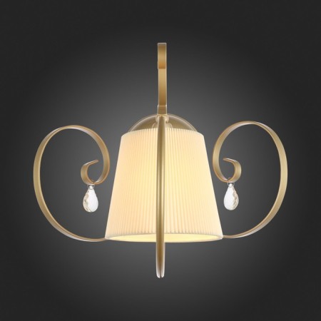 Wall lamp EVOLUCE. SL177.201.01. Azzurro. 1x40 W, E14, 40x32 cm, golden color-2