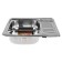 Kitchen car wash Accoona AB4858-L, Sredal, Left, thickness 0.6 mm, 580x480x165 mm, glossy
