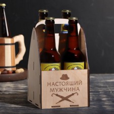 Ящик под пиво "Настоящий мужчина"