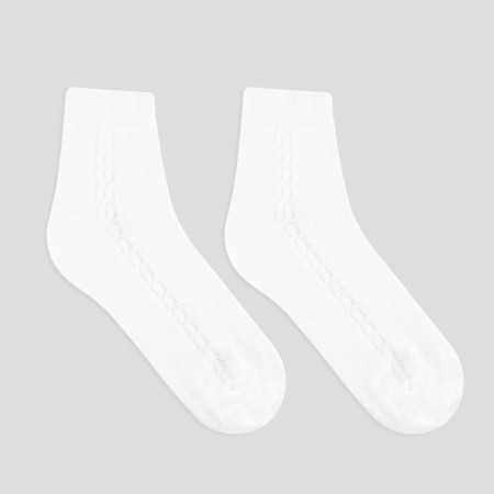Women's socks, white color, size 23