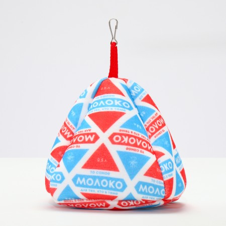 Suspended house-pyramid "Milk", 14 x 14 x 14 cm-3