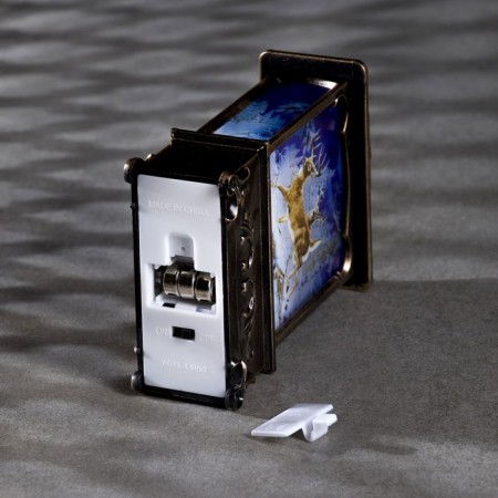 LED figure "Deer in the forest" 7.6 × 13.5 × 3.2 cm, plastic, batteries AG13x3, glow warm white-2