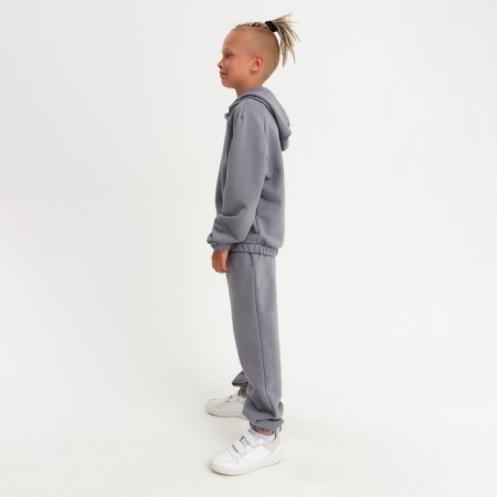 Kids (hoodies, trousers) minku color gray, height 122-6