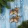 Christmas tree decoration "Glitter parochka baches" 6x6 cm, gold