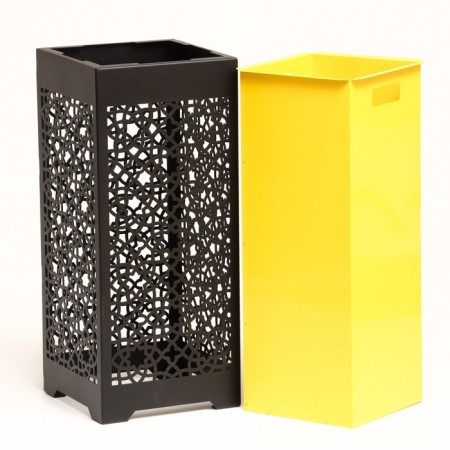 Garden-park urn "Vostok" 44 l, 30 x 30 x 70 cm, case 2 mm, tank 0.5 mm-4