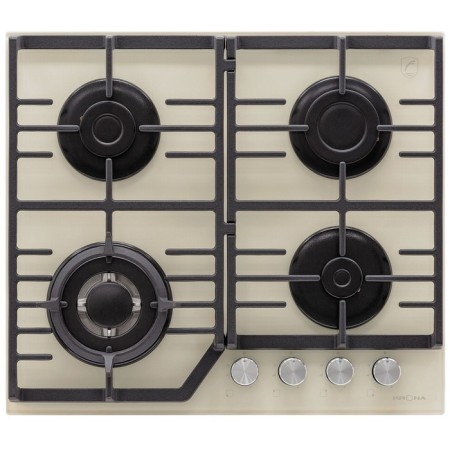 Krona Ardente 60 IV, gas, 4 burners, beige.