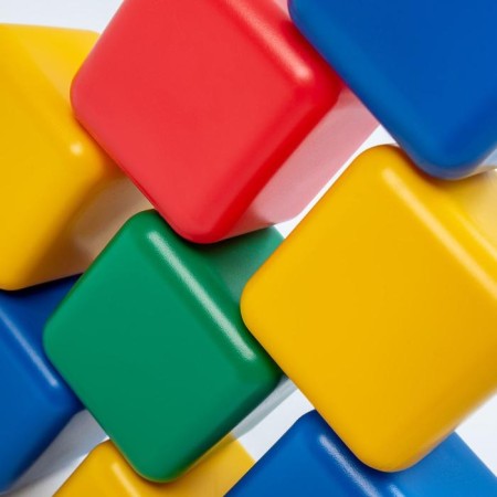 A set of colored cubes, 25 pieces, 12 × 12 cm-8