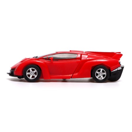 Inertial “sports car” robot, transforms in a collision, mixing color-6