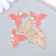 Decor for creativity Metal, enamel "Tail of the Mermaid" pink 2.2x2.3 cm