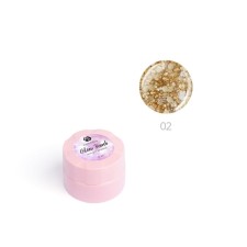 Гель для дизайна ногтей Adricoco Glow Bomb, №02 медовый блеск, 5 мл