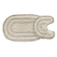 Set of bathroom mats Sofi de Marko Olivia, size 60x100 cm, 50x50 cm, beige color