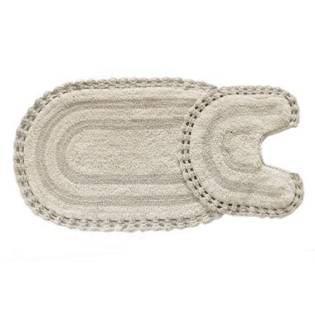 Set of bathroom mats Sofi de Marko Olivia, size 60x100 cm, 50x50 cm, beige color
