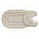 Set of bathroom mats Sofi de Marko Olivia, size 60x100 cm, 50x50 cm, beige color