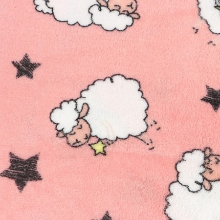 Plaid 150x200cm, coral-flis 165g/m, 100% polyester-1