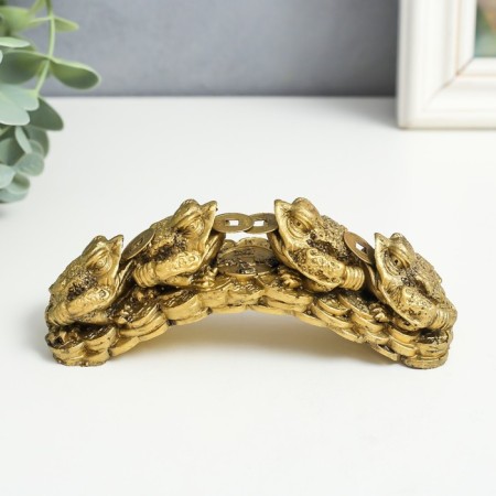 NECK Polystone for bronze "4 toads on the arc" 4x14x5.5 cm