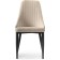 CHIL STILL A METAL CARA Metal/velor, black/beige 47x57x89 cm
