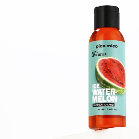 Shower gel with argan extract Ice Watermelon, 100 ml, watermelon aroma, Pico Mico-4