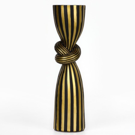 Click for one candle "Knot", a color of black and gold 29.5 x 7.5 x 7.5 cm-1