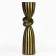 Click for one candle "Knot", a color of black and gold 29.5 x 7.5 x 7.5 cm