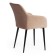 Bremo Mod chair. 708 fabric/metal, 58x55x83cm, beige 5/black