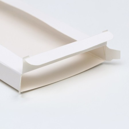 Box for tiles of chocolate, white, with a window 17.1 x 8 x 1.4 cm-2