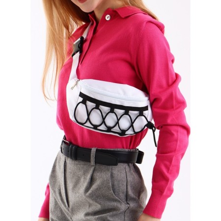 Board waist with lacing, white color-5