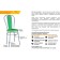 Bella chair Salad/Chrome