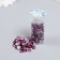 Decor "Semiobusins ​​and rhinestones. Violet gradient" d = 6 mm 10g 200 pcs 5x2.5 cm mix