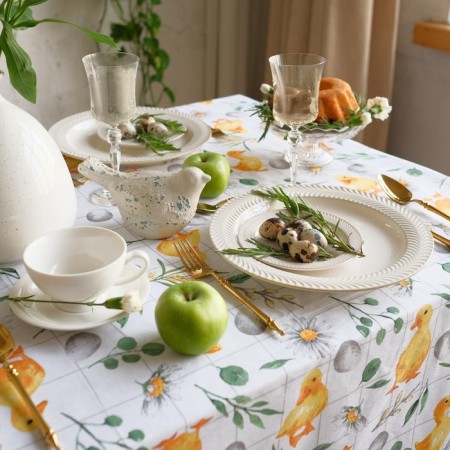 Dulyana tablecloth Duckling 149x250 cm, 100% cotton, mitch 164 g/m2-3