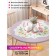 The tablecloth “Love”, round, oxford, elastic band, size 120x120 cm, diameter 75-100 cm