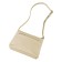 Female bag, artificial leather, beige 24x6x19 cm