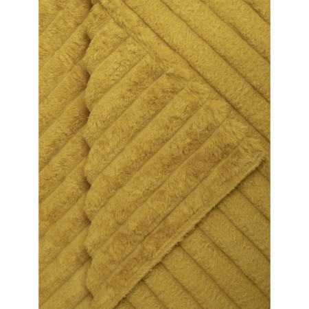Texrepublic blanket, size 150x200 cm, ocher color-5
