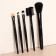 A set of makeup brushes, 5 objects, black color