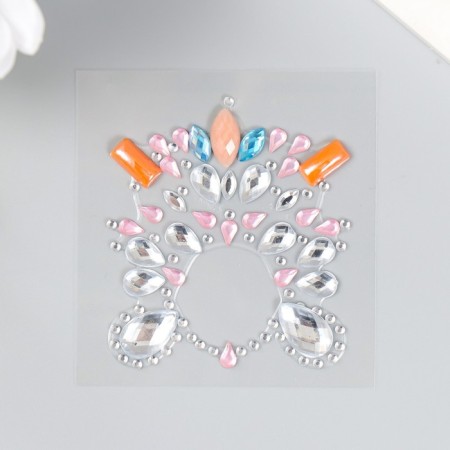 Sticker of rhinestones "Decoration. Flash" MIX 5.5x5.9 cm-3