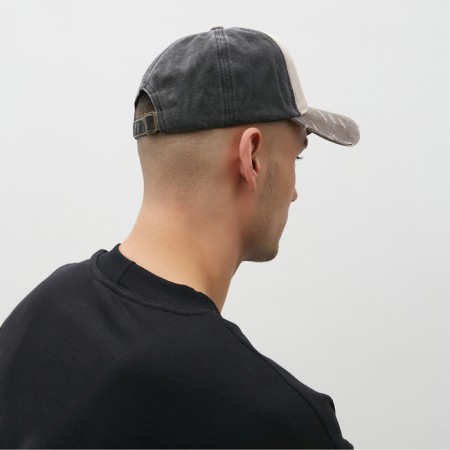 Male cap minaku, black color, size 56-58-2