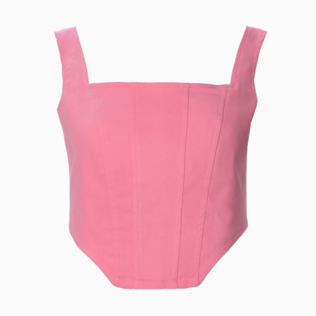 Top female denim Mist: Denim R.46, light pink-5