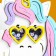 Kashpo wooden "unicorn" 13x7x14.5 cm white