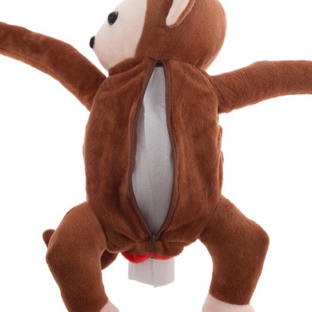 Napkin in the car on the back of the seat, monkey-2