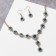 Set 2 objects: earrings, necklace "magnificent age", white-emergency color in gold, 42 cm