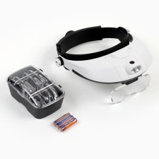 Binocular binocular lupa 1-3.5x, with backlight, 5 lenses in the kit
