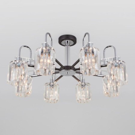Tenia chandelier, 8x60W E14, graphite color