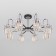 Tenia chandelier, 8x60W E14, graphite color