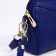 Bag Cross-Bodi with a zipper, blue color