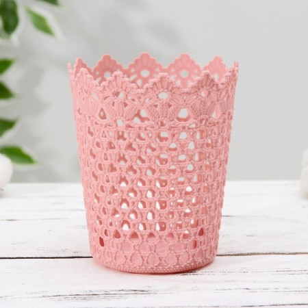 Plastic basket for storage "Melange", 10.5 × 10.5 × 12 cm, color mix-4